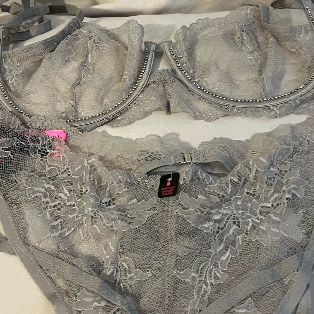 Sheer Underwire Bra & Brief Set - La Senza NWT